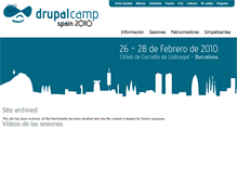Tablet Screenshot of 2010.drupalcamp.es
