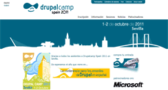 Desktop Screenshot of 2011.drupalcamp.es