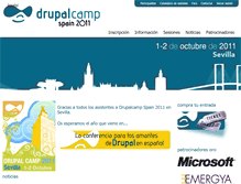 Tablet Screenshot of 2011.drupalcamp.es
