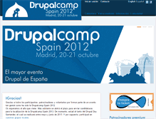Tablet Screenshot of 2012.drupalcamp.es